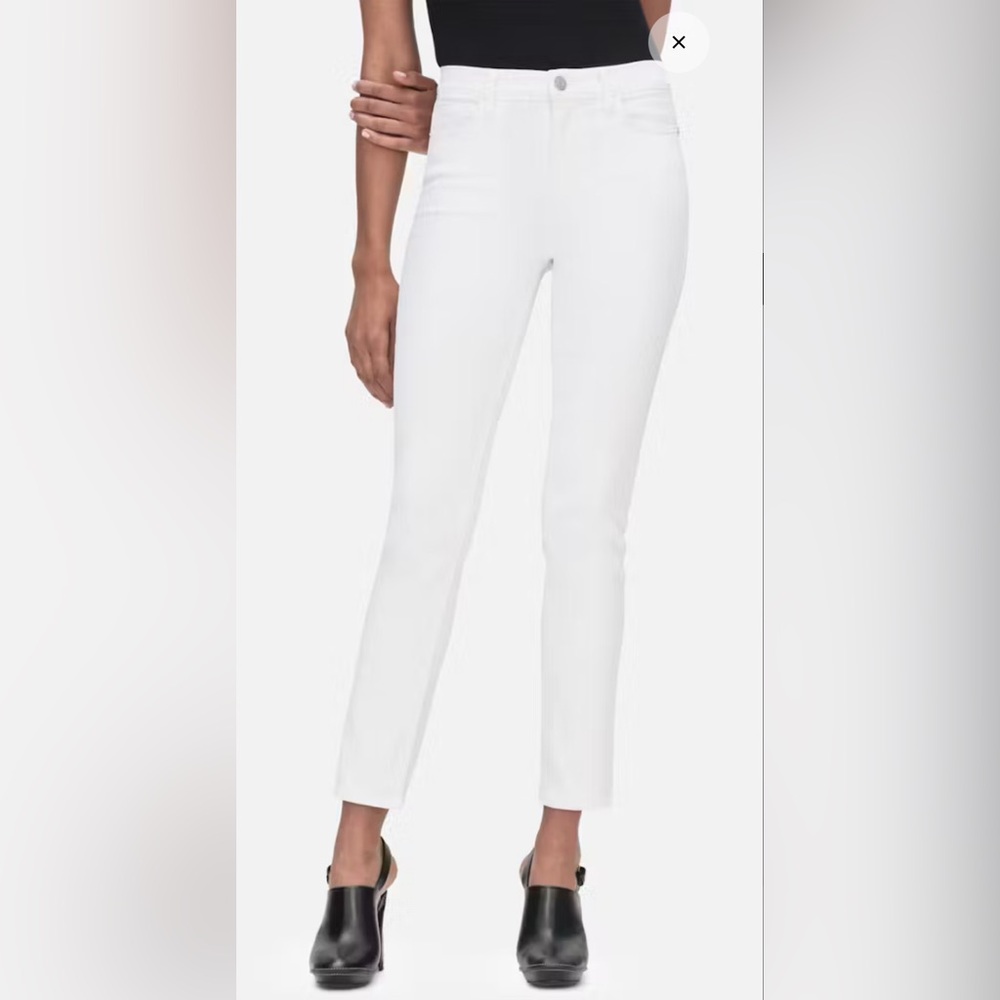 Frame Jeans High Rise Stretch White size 27